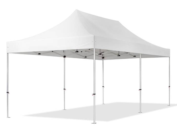 TOOLPORT 3x6 m Tonnelle pliante Alu\, PES 800\, blanc
