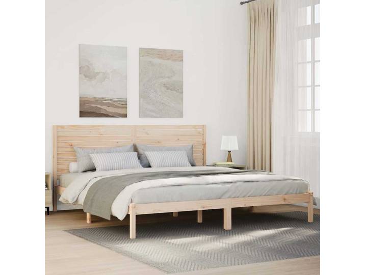vidaXL Massivholzbett Extra Lang ohne Matratze 180x210 cm