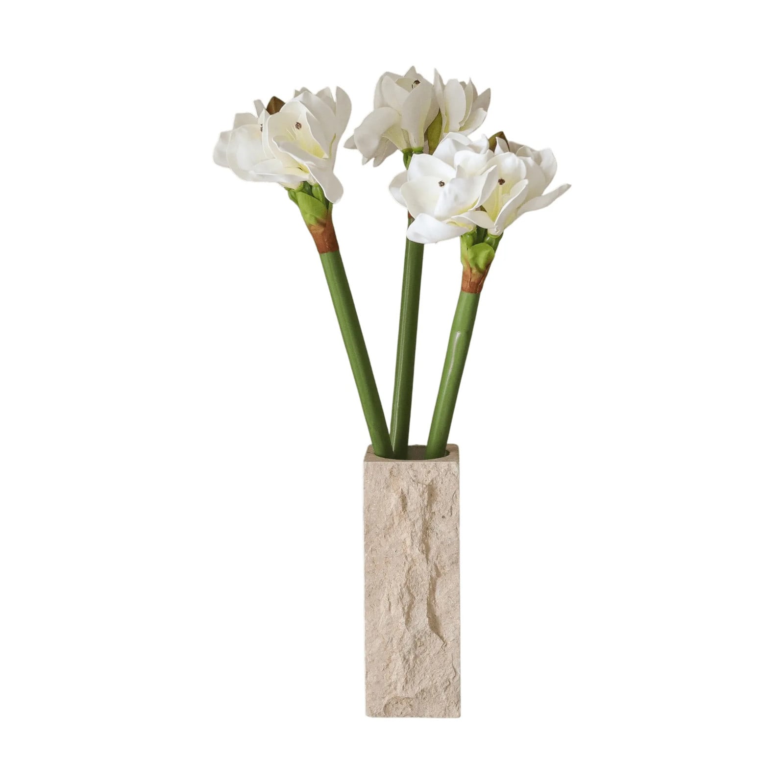 Botané Amaryllis kunstboeket Wit, 73 cm