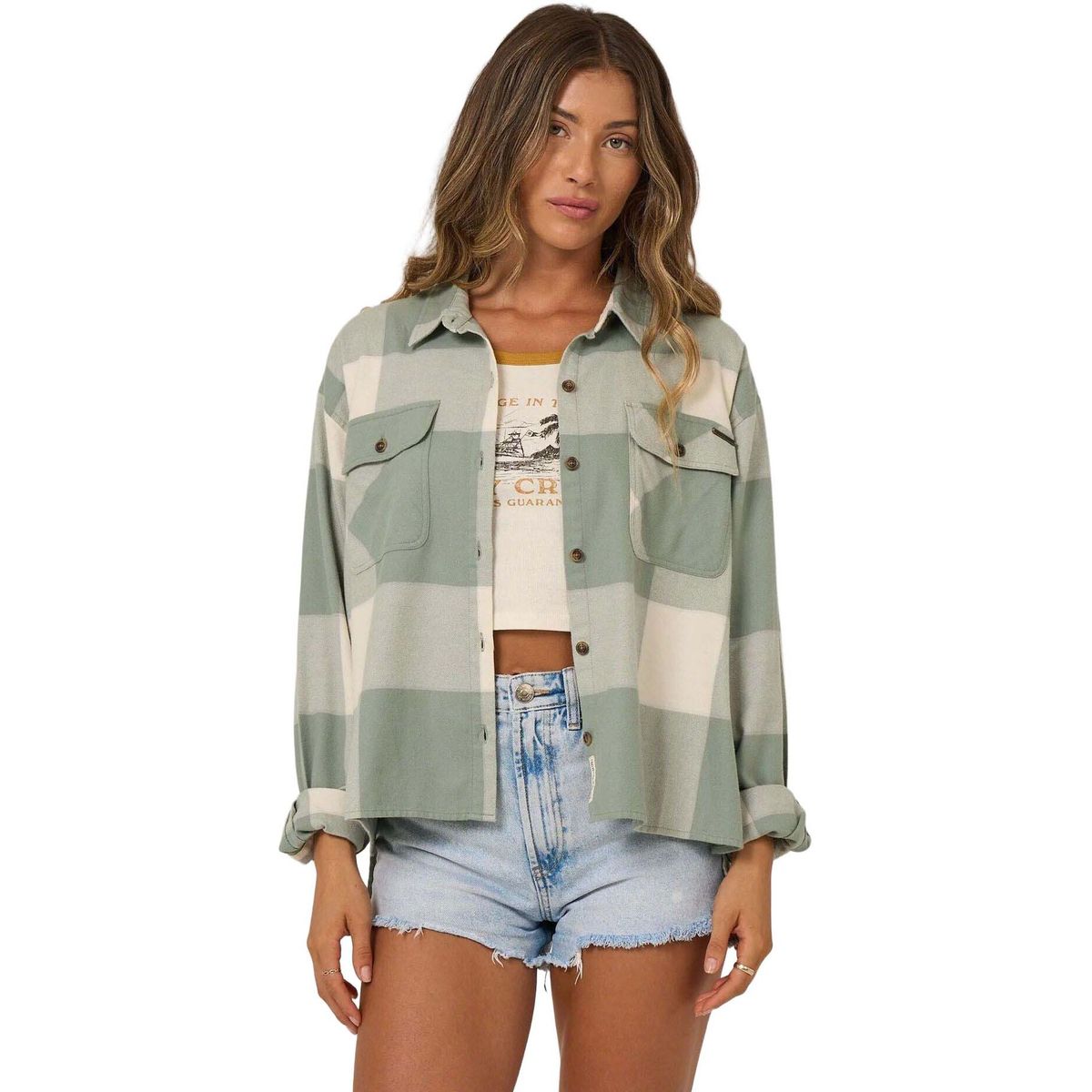 Salty Crew Nomad Flannel slate grey (SLGRY) M 21435073W-SLGRY-M