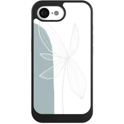 Nivocase Hülle für Apple iPhone 17e Handyhülle NIVOcore Case Schwarz Blume Boho Pastell (Apple iPhone 17e), Smartphone Hülle, Schwarz