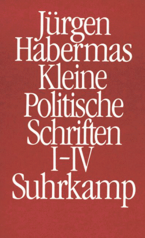 Jürgen Habermas - Kleine politische Schriften I/ IV (Kt) - Preis vom 09.10.2026 07:28:09 h