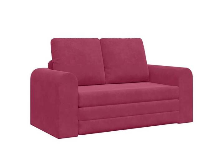 En solde  Canapé-Lit 60cm - SWEETY - fauteuil-lit portable - 1 place - Bordeaux Velours LV1226
