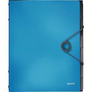 Leitz Ordnungsmappe 4569-10-30, Solid, A4, aus Kunststoff, hellblau, 6 Fächer
