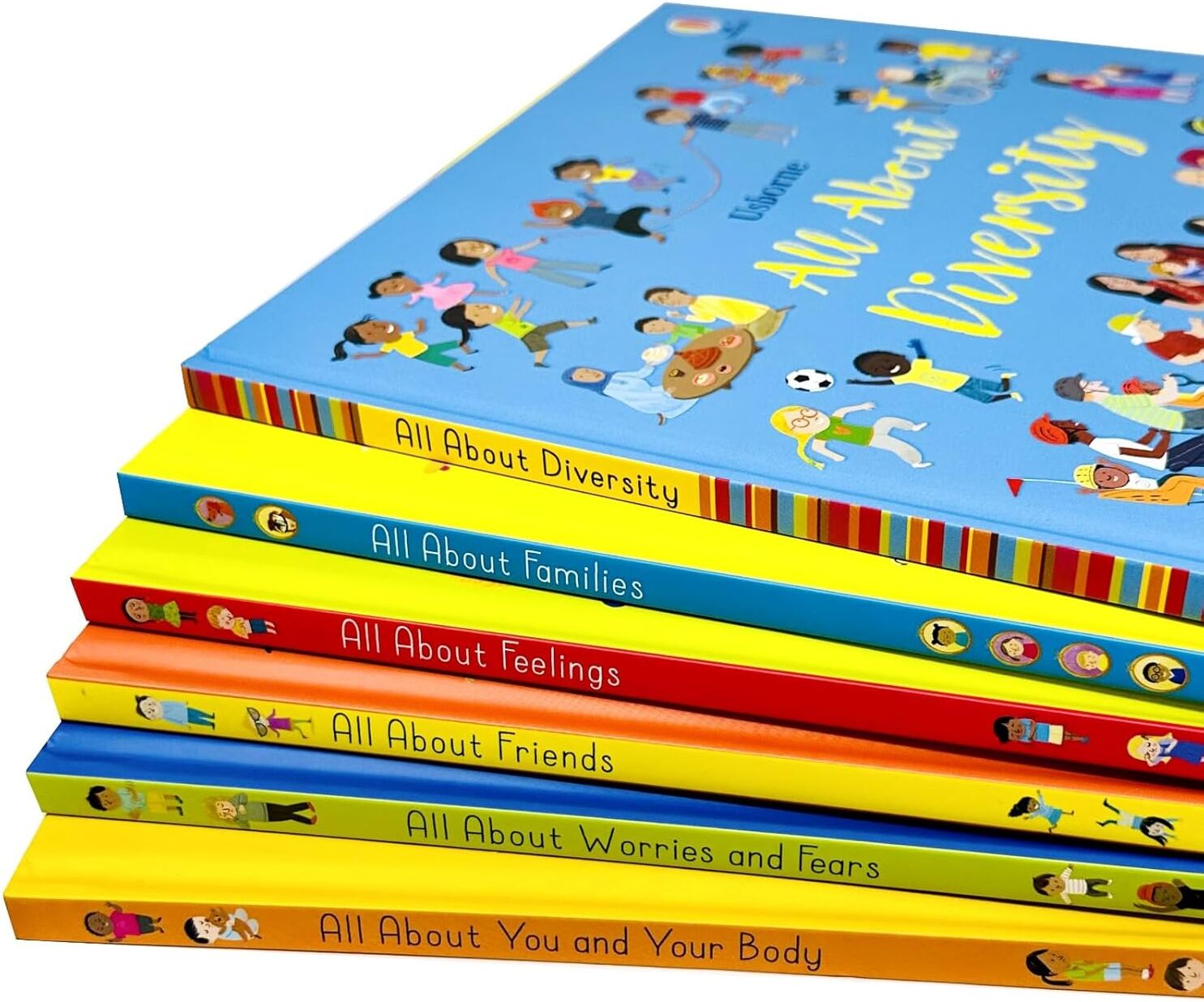 Usborne All About Feelings My First Books 6 Books Collection Set by Felicity Brooks - Hardback - Ages 3-6 - Feelings, Family, Diversity & Friendship