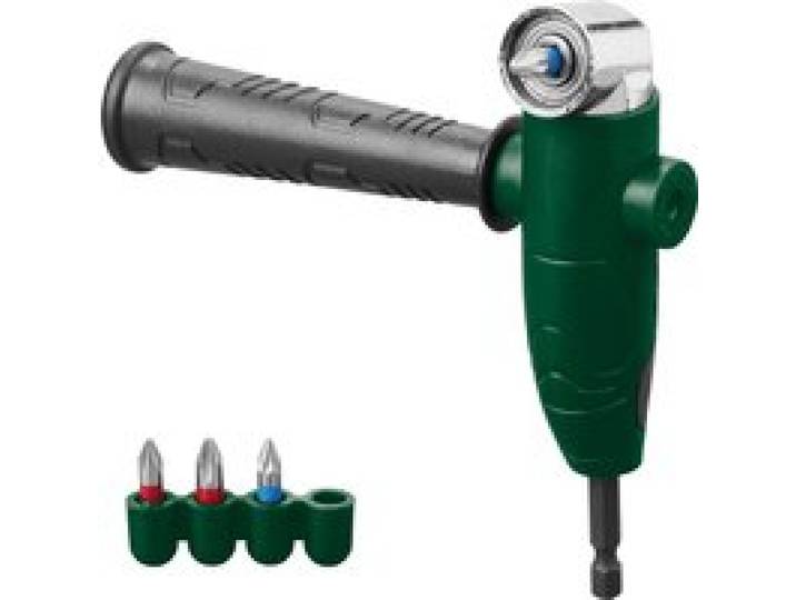 PARKSIDE® Renvoi d’angle pour perceuse ou set de forets hélicoïdaux HSS (renvoi d’angle pour visseuse)