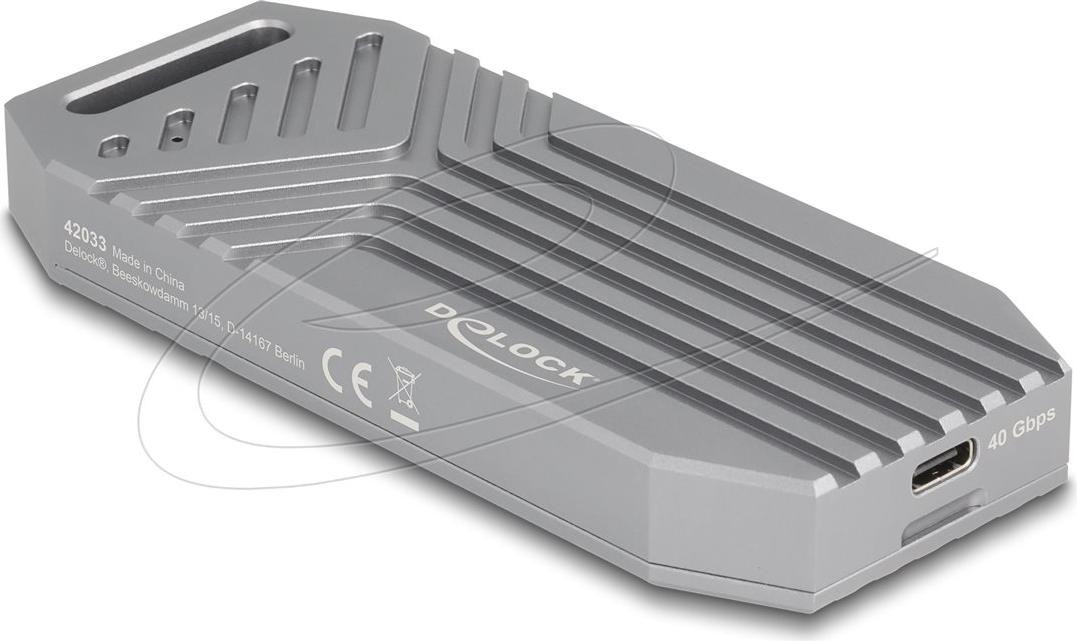 Delock 42033 M.2 NVMe SSD Gehäuse USB 40 Gbps - Werkzeugvrij