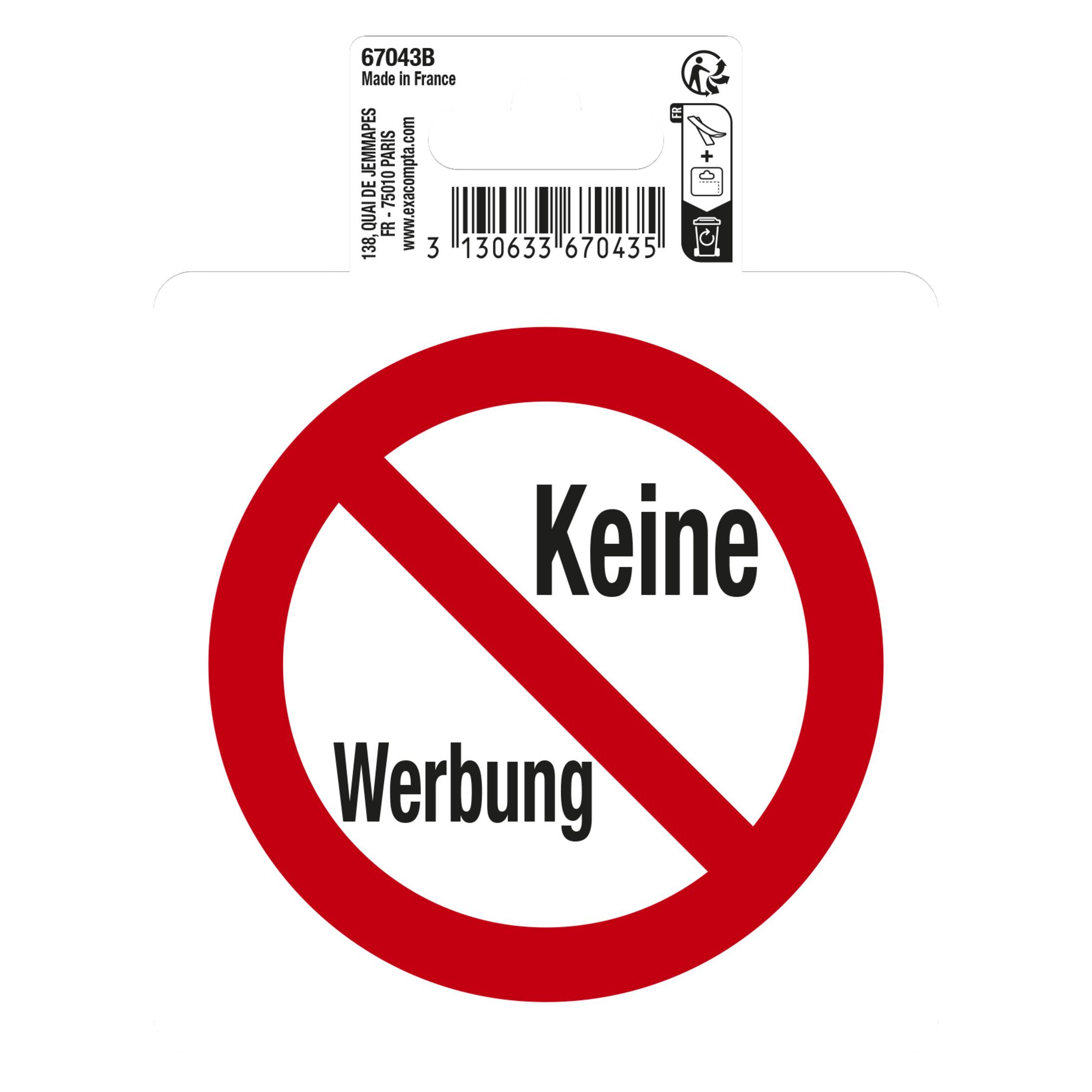 Exacompta Keine Werbung (67043B)
