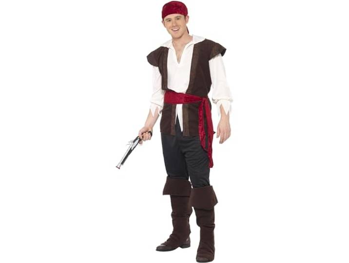 Pirate Costume with Bandana (XL)