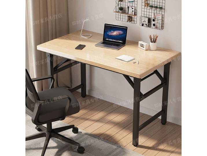 Bureau d'ordinateur de bureau à Double faisceau renforcé, bureau pliant Durable, bureau Simple, bureau d'écriture d'étude Simple