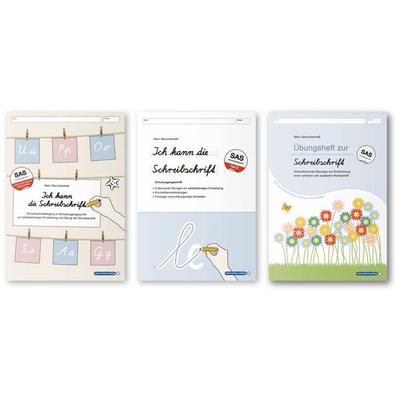 Ich kann die Schreibschrift SAS + Übungsheft 1 und 2 - Schulausgangsschrift - 3 Hefte, Taschenbuch von Sternchenverlag GmbH,Katrin Langhans,