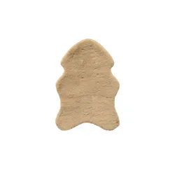 levelone Kunstfell Tierfellform Little Bunny , beige , Synthetische Fasern , Maße (cm): B: 40