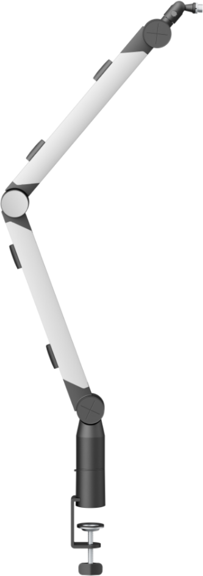 Maxmount Aluminium Dynamisk Rgb Mikrofonarm - Vit