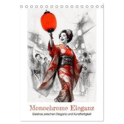 Monochrome Eleganz (Tischkalender 2027 DIN A5 hoch), CALVENDO Monatskalender