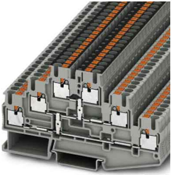 Phoenix Contact Bornes de passage 0,14-4 mm², 5,2 mm, gris PT 2,5-3PV (3210512)