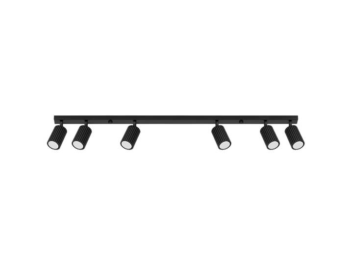Plafonnier Aluminium Noir GU10 6 Karbon