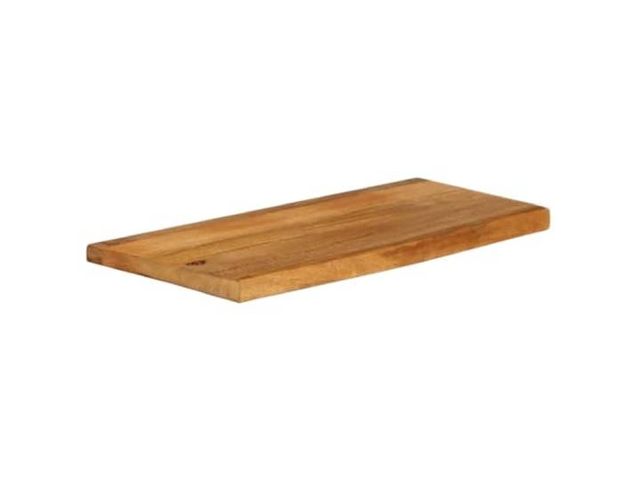 Tischplatte mit Rand Tischplatte, Mangoholz, 90x30x2,5 cm Massives Mangoholz, Rand, rustikaler Stil, leicht zu reinigen, einzigartige Maserung