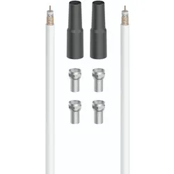Hama SAT-Anschluss-Kit 20m, 100dB, 4-fach abgeschirmt