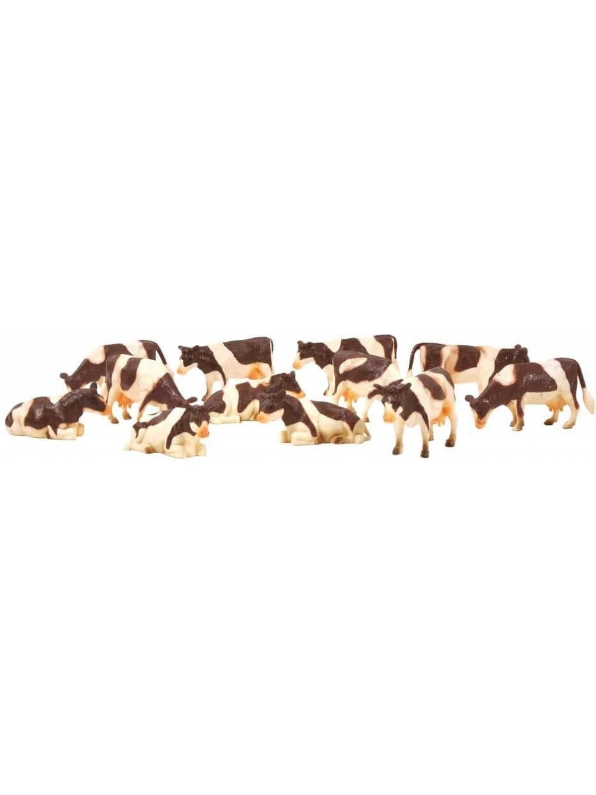 Kids Globe Cows Red/Fur 12pcs. 1:32