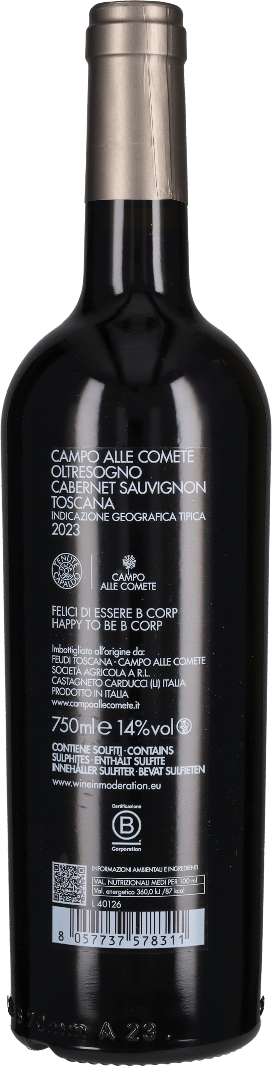 Campo alle Comete Cabernet Sauvignon 'Oltresogno' 2024