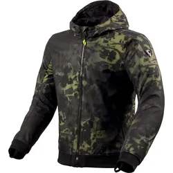 Revit Saros, Textiljacke - Schwarz/Dunkelgrün - L