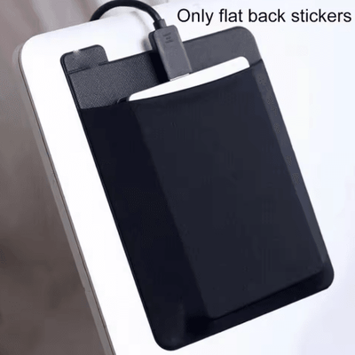 Adhesive Laptop Storage Pocket For Mouse & Digital Accessories Adhesive Laptop Storage Pocket For Mouse & Digital Accessories