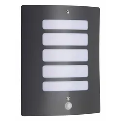 BRILLIANT Lampe Todd Außenwandleuchte Bewegungsmelder anthrazit   1x A60, E27, 60W, geeignet für Normallampen (nicht enthalten)   IP-Schutzart: 44 - spritzwassergeschützt