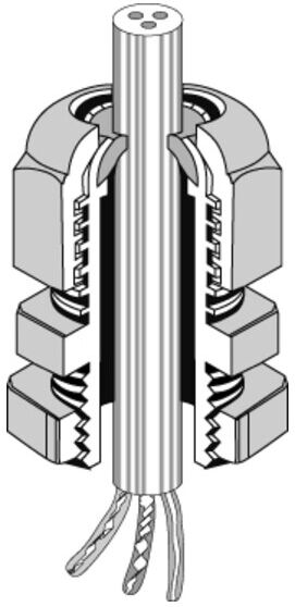 Hensel Raccord de fixation IP65 M 40x1,5 AKM 40 (3600213)