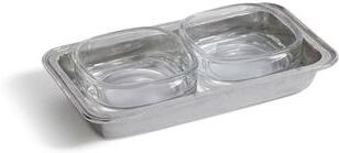 Zodax St. Moritz Pewter & Glass Condiment Set