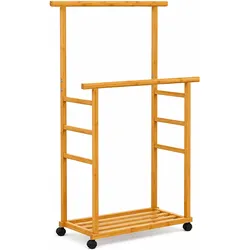 Relaxdays, Garderobe + Kleiderstange, Kleiderständer