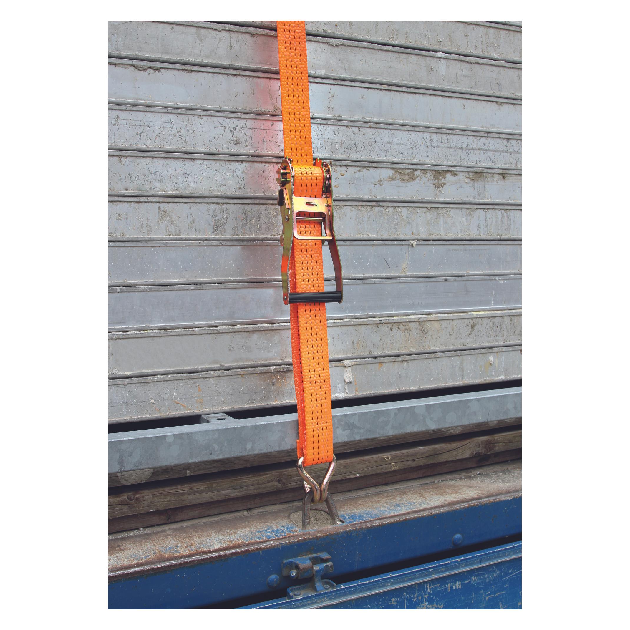 Kerbl Ratschenzurrgurt 2-teilig, orange, 50mm / 6m, 4000 kg (30255539)
