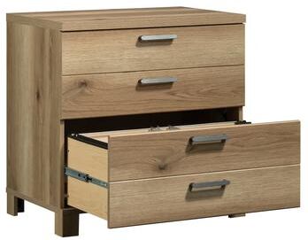Klair Living Wood Lateral File with Practical Storage, Brown