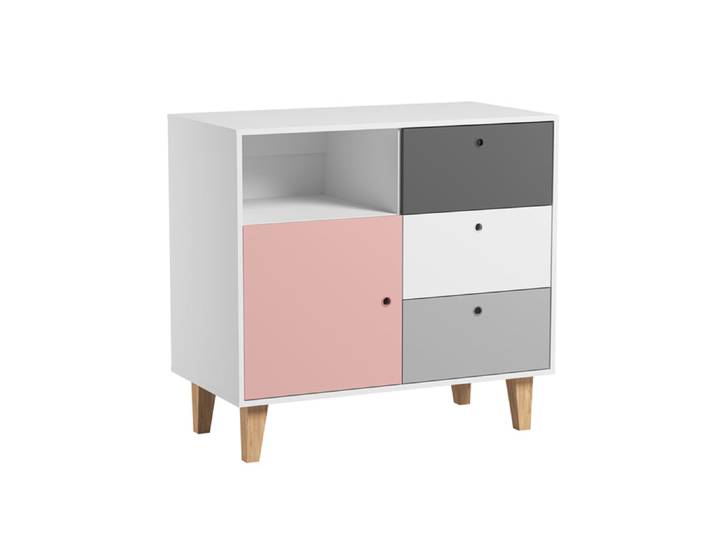 Commode 3 tiroirs Vox Concept Rose
