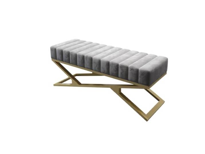 RUNZE765Z Dekorativ Schlafzimmerbank, Ottomane-Bank am Ende des Bettes(Grigio,100 * 40 * 44cm)