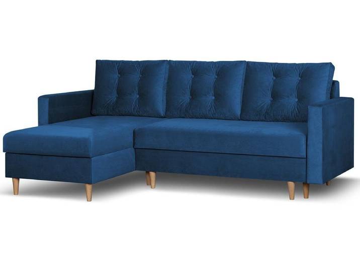 Beautysofa Ecksofa mit Schlaffunktion Sigurd L, Klassisches Design, Skandinavischer Stil, mit Bettkasten