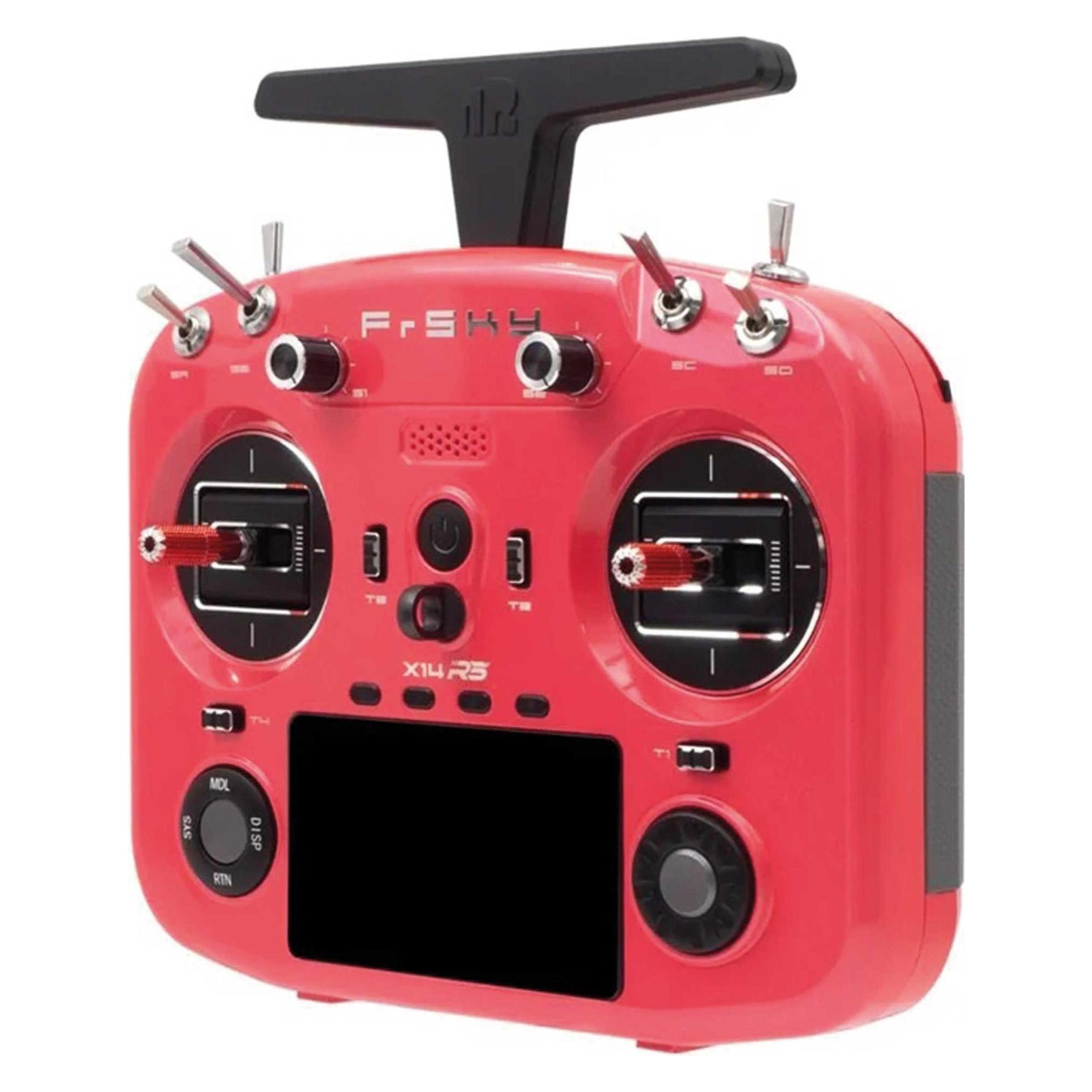 FrSky X14RS Sender 2,4Ghz Pink mit Akku, ohne Ständerhalter, mit EVA-Bag (2214.220)