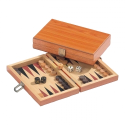 BG - Backgammon - Reisespiel - Kassette - Alvertos - Holz - mini 242127