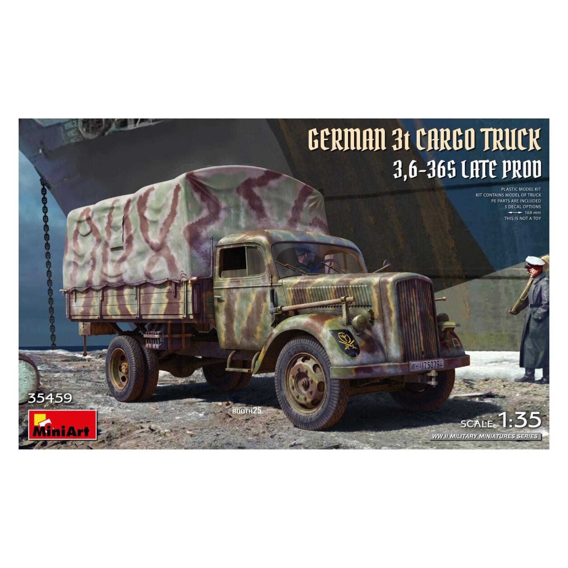 Mini art 1:35 Dt.3t Transp.-LKW 3,6-36S La.Pr. (550035459)