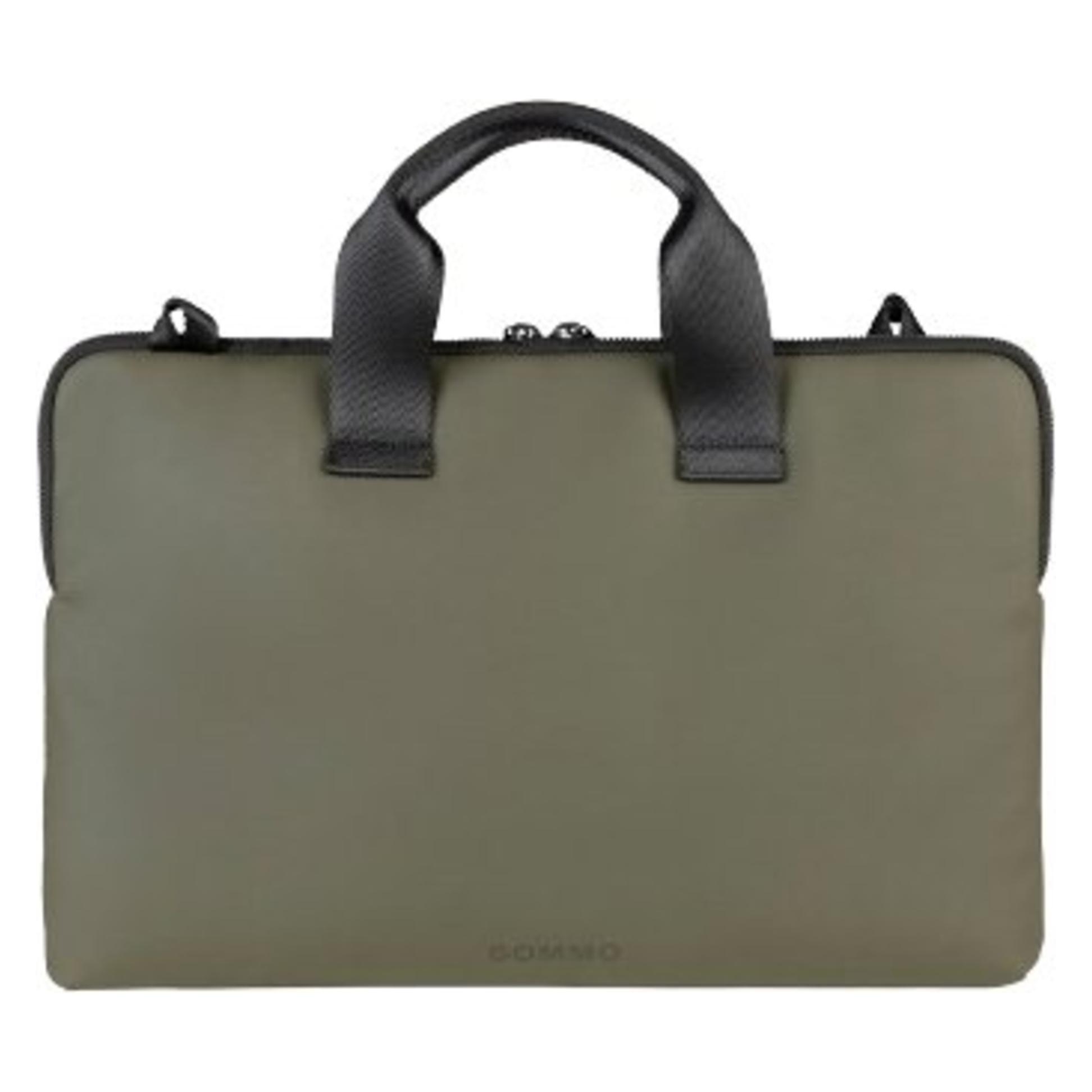 Tucano Gommo Slim Tasche für Apple MacBook Pro 15 & 16 Schlammgrün Notebook bis 16 (15.60", Apple) (BSGOM1516-VM)