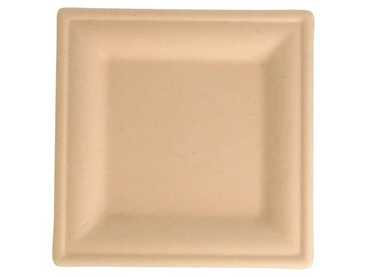 Teller Quadratisch Bionic 16X16X1 Cm Natur Zellulose - 1000 Un.