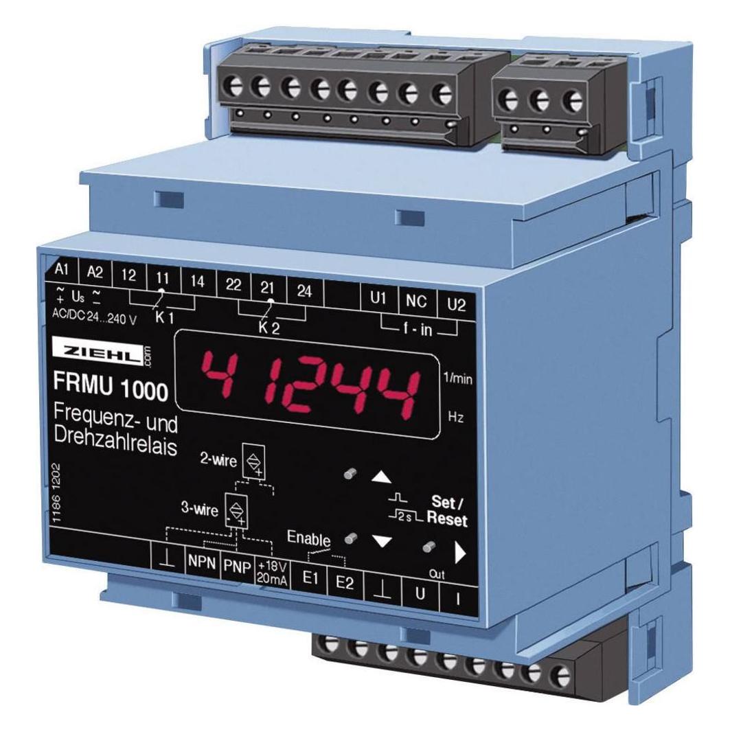Ziehl Drehzahl- und Frequenzrelais FR 1000 U 226133.CO 24 (U 226133.CO)