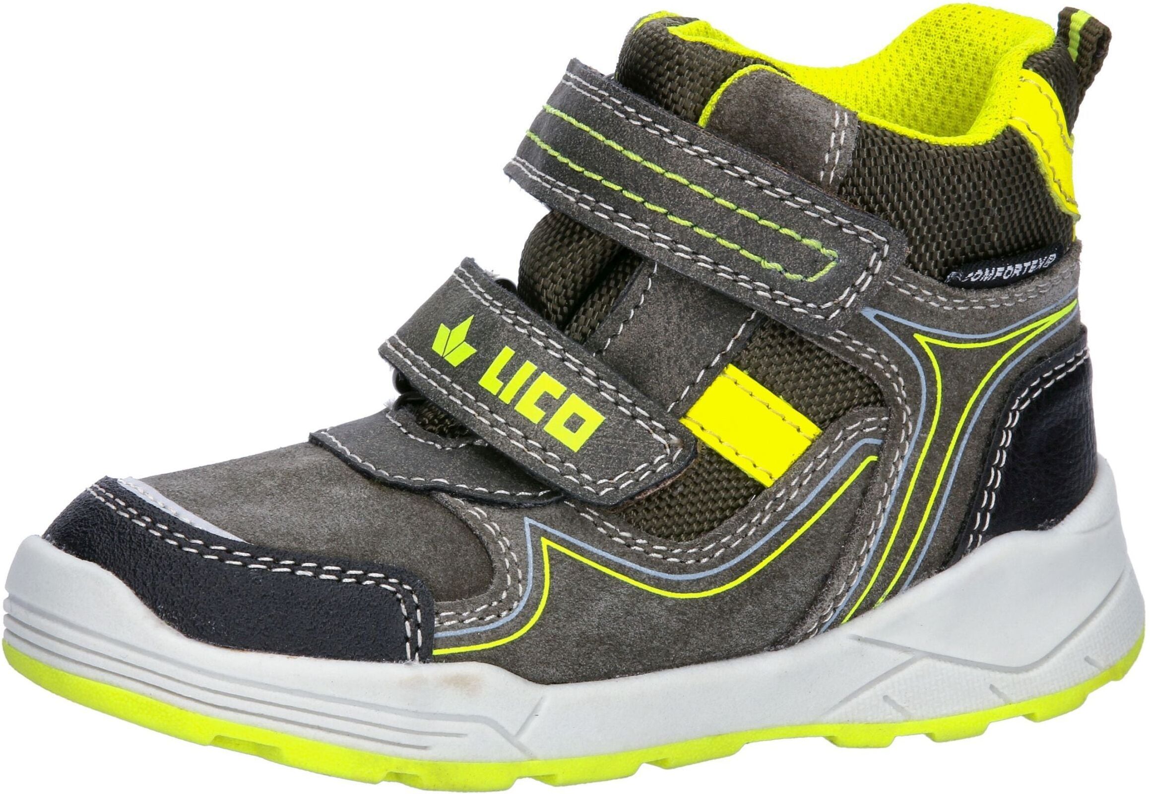 Outdoorschuh LICO "Freizeitstiefel Tarik V", Jungen, Gr. 25, grün, Veloursleder, Schuhe Outdoorschuh grün 25