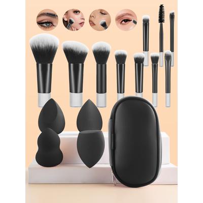 Makeup Brush And Makeup Egg Set, Powder Eyeshadow Foundation Blush Concealer Beauty Makeup Tools Brushes Kit c
