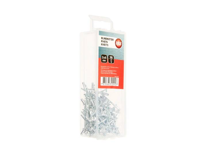 Ayce Blindnieten 3 x 6 mm 100 Stück