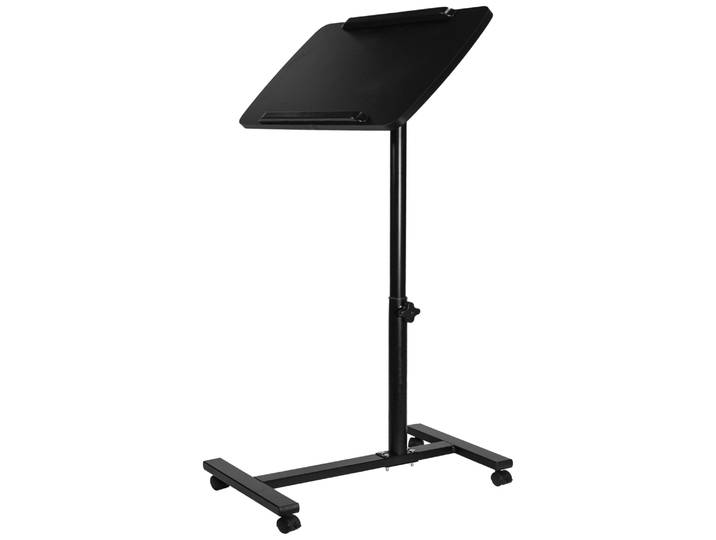 QUVIO Bijzettafel laptop - Hoogte verstelbaar - Verrijdbaar