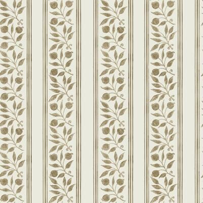 Morris & Co. Rosehip Stripe Flax Peel and Stick Wallpaper