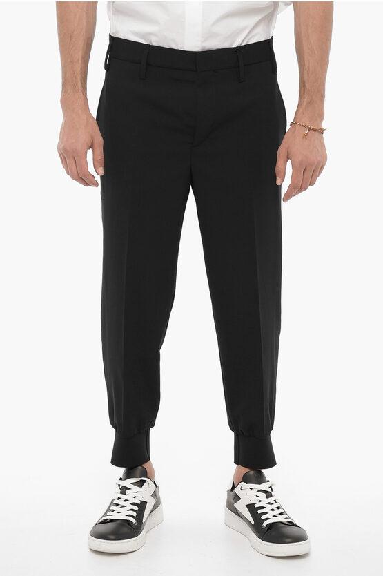 Niedrig taillierte Slim Fit JACK Hose in Schwarz