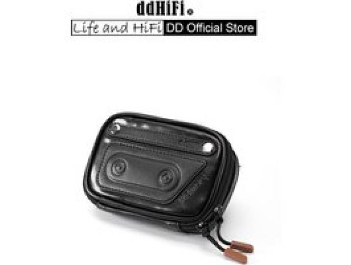 DD ddHiFi CZ120B Retro cassette-stijl oortelefoonopbergtas, schokbestendig met YKK-rits voor TWS IEM audiofiele accessoires, zwart