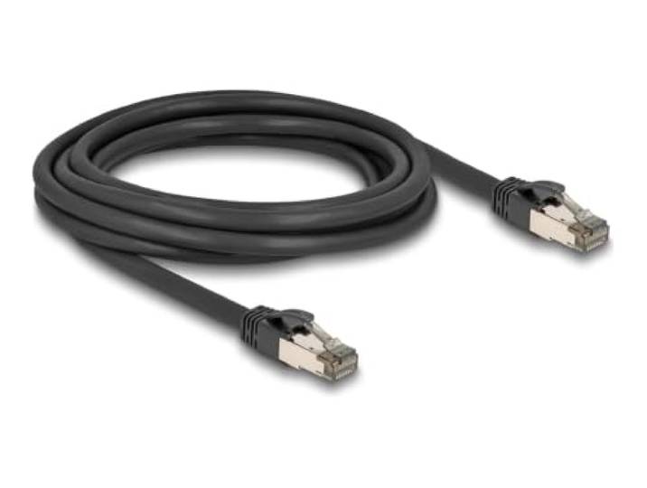 DeLOCK RJ45 Network Cable Cat.6A U/FTP ultra flexible with inner metal jacket 3 m black