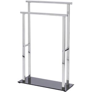 Wenko Handtuchhalter Lava 22089100, silber, aus Edelstahl, 2 Halterarme zu je 52 cm